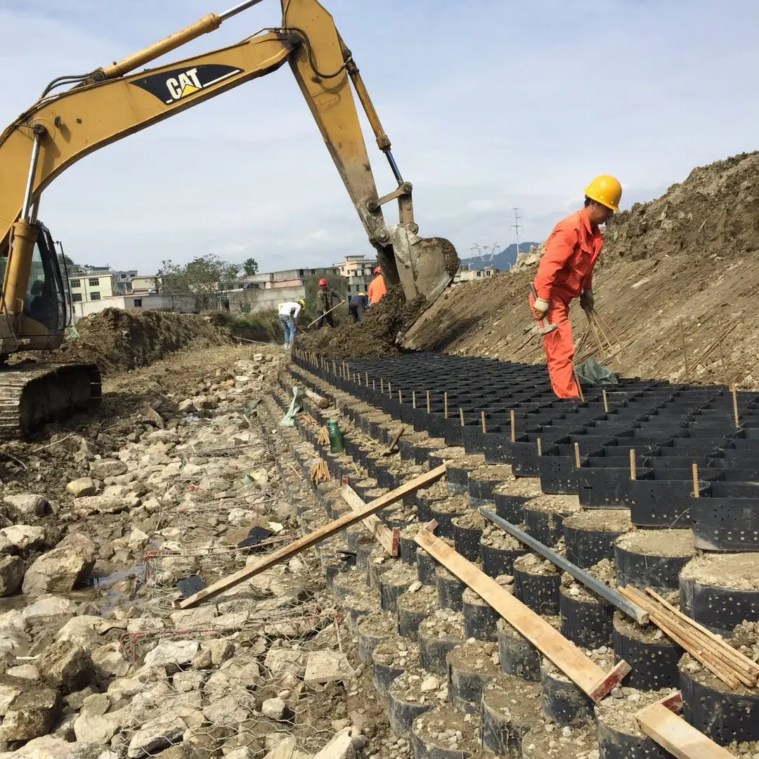 HDPE Geocell for retaining wall