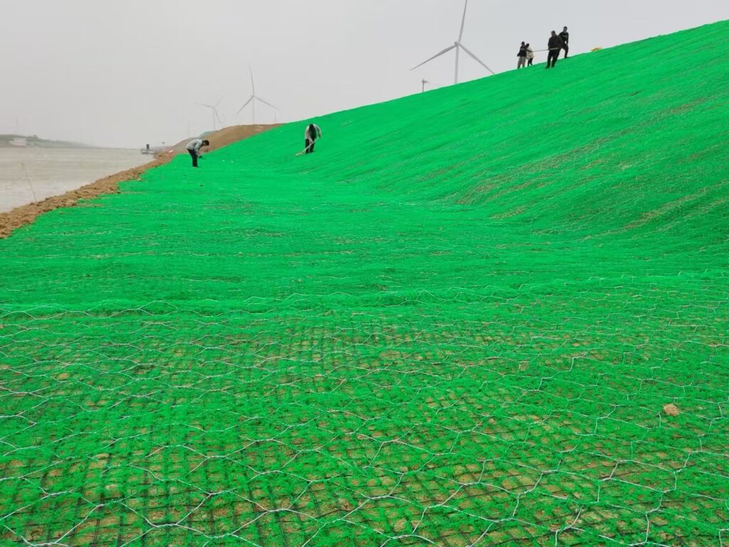 3D Geomat for Highway Slope Protection